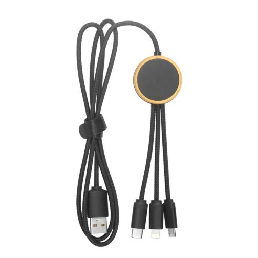 3-in-1 Multi-Charging Cable 100 cm with Light-up Logo