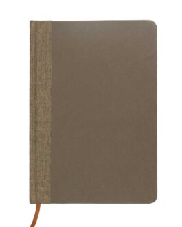 A5 Coffee Material Notebooks | 96 sheets & Page Marker