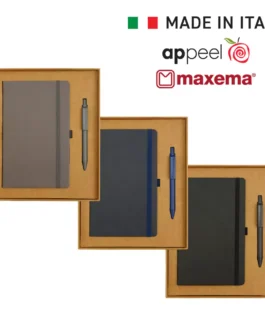 Appeel A5 Notebook and Maxema Dot Recycled Pen Italian Gift Sets