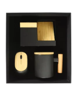 Bamboo Gift Sets in Black Cardboard Box GS-025