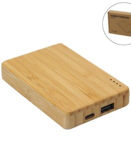 Bamboo Powerbank 5000 mAh Type C Input and Output