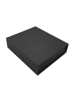 Black Packaging Box with Magnetic Flap