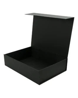 Black Plain Gift Box A3 Size with Magnetic Closure