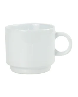 Ceramic Cups 10 Oz Glossy Finish White Color