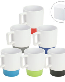 Ceramic Mugs with Bottom Clay in 12 Oz, Matte Finish