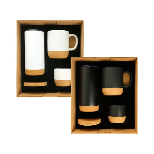 Cork Drinkware Gift Sets in a Cardboard Gift Box GS-10