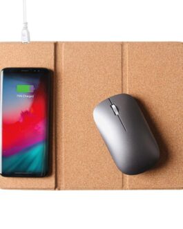 Cork Foldable Mousepads with 10W Wireless Charging