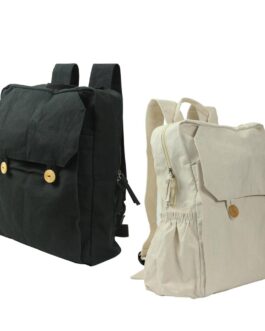 Cotton Backpacks with Zipper Closure