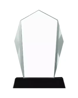 Crystal Award with Black Base in Wooden Box