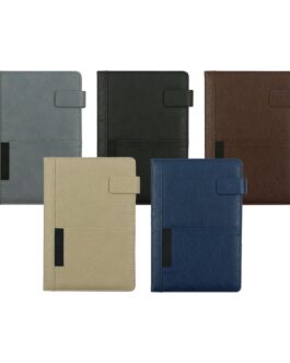 Dorniel A5 PU Notebooks with Front Pocket & Magnetic Flap