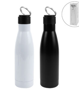 Double Wall SS Bottles Twist-off Lid SS Foldable Handle 500ml