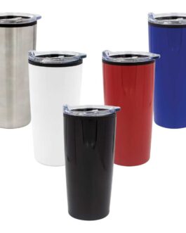 Double-Wall Travel Mugs with Clear Lid