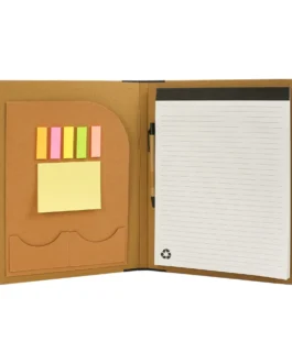 Eco-Friendly A4 Folders, Notepad Sticky Note, Pen & Card Slots