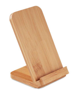 Eco-Friendly Bamboo 10W Wireless Charger Stand