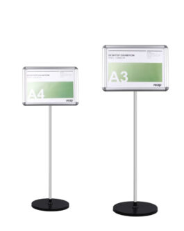 Exhibition Floor Sign Stands in A3 & A4 Size – Overv Series