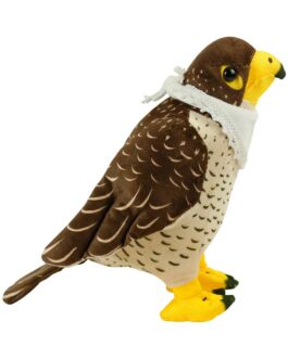 Falcon Plush Toys with White Scarf for Branding 22 cm