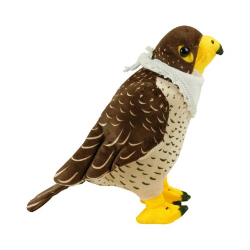 Falcon Plush Toys with White Scarf for Branding 22 cm