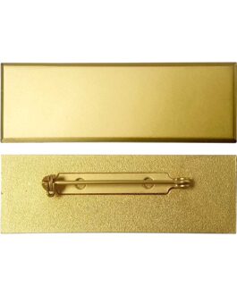 Gold Brass Name Badges with Safety Pin