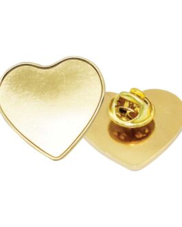 Heart Shape Metal Badges