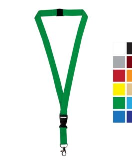 Lanyards with Hook, Safety Lock, and Buckle, 20 mm