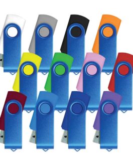 Matt Blue Swivel USB Flash Drives