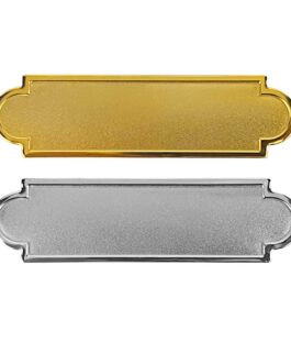 Metal Name Badges in Gold and Silver Colors