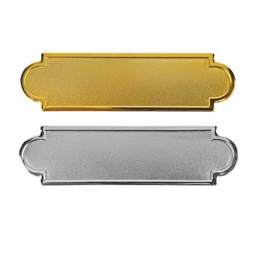 Metal Name Badges in Gold and Silver Colors