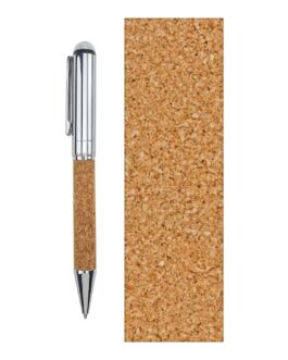 Metal Pen with Cork Barrel and Box