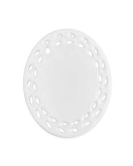 Oval Doily Ceramic Ornaments