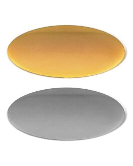 Oval Flat Metal Badges