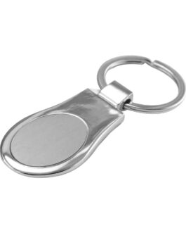 Oval Shaped Metal Keychains