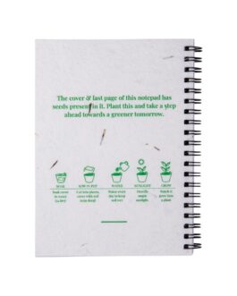 Plantable Notepads B6 with Seed Covers & Spiral Binding