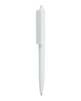 Plastic Pens White Color, Push Button, Wide Clip for Logo