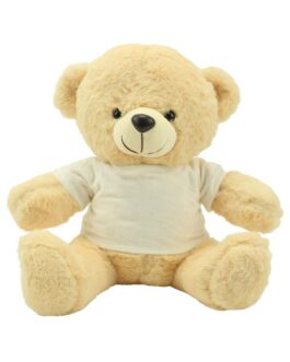 Promotional Teddy Bear Toys with Printable White Tshirt