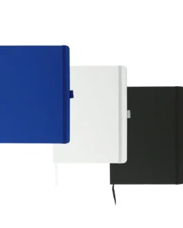 PU Notebooks B5 Size, Pen Loop, Ribbon Bookmark, Elastic Band