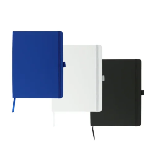 PU Notebooks B5 Size, Pen Loop, Ribbon Bookmark, Elastic Band