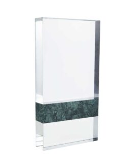 Rectangle Marble and Crystal Awards with Gift Box