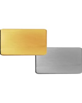 Rectangular Flat Metal Badges