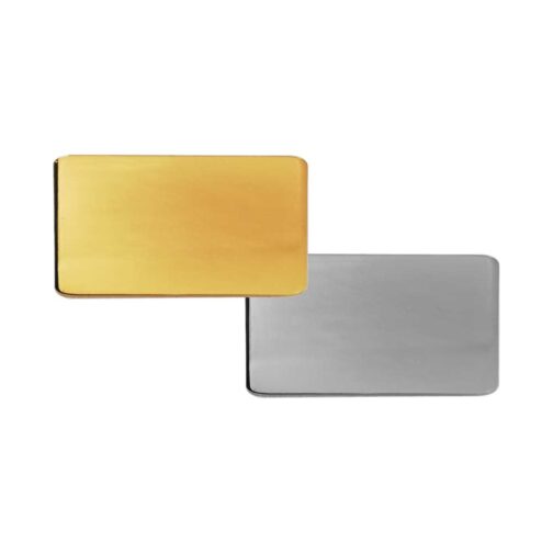 Rectangular Flat Metal Badges