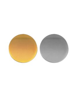 Round Flat Metal Badges 15mm