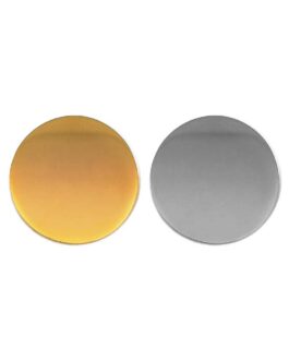 Round Flat Metal Badges 25mm