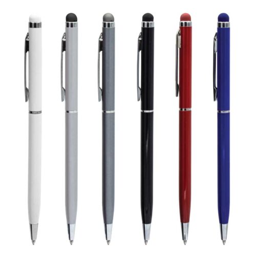 Slim Metal Pens with Stylus