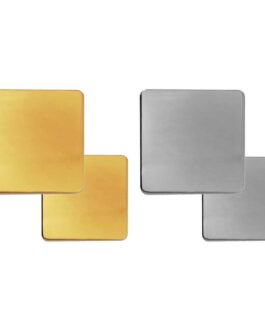 Square Flat Metal Badges