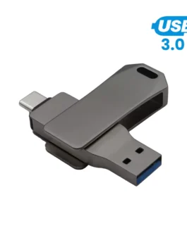 Swivel OTG USB in Gun Metal 64GB V. 3.0 Type C