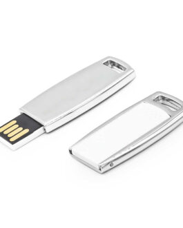 Thin White Metal Case USB Flash