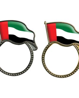 UAE Flag Design Badges in Metal with Attachment