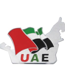 UAE Map Shape Flag Badges