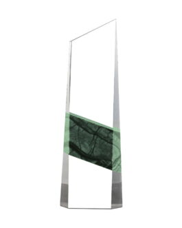 Vertical Crystal and Marble Awards in Hardboard Box