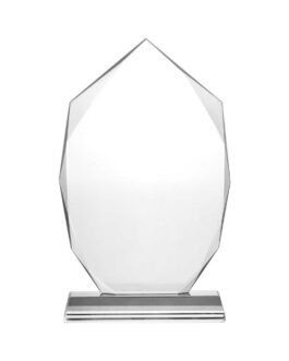 Wide Flame Crystal Awards with Glass base & Box