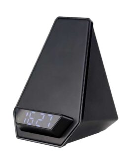 Wireless Charger BT Speaker with Clock & Light-up Logo